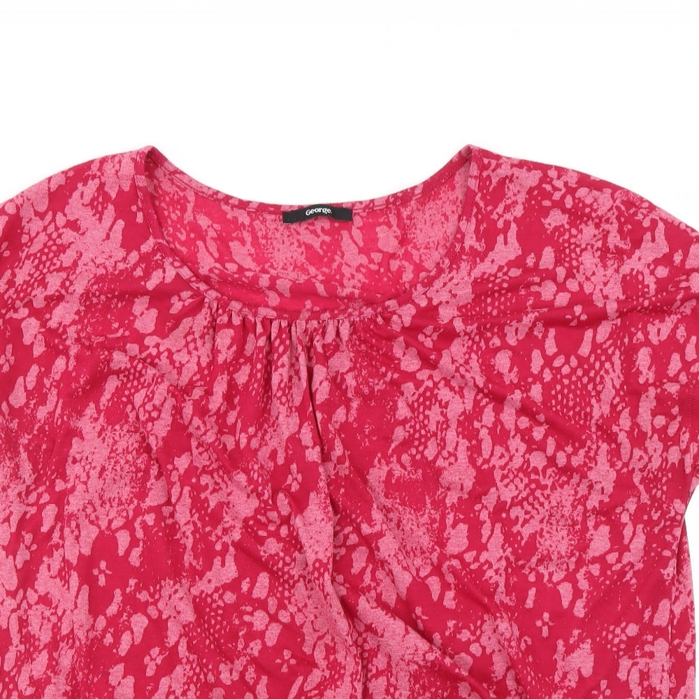 George Womens Pink   Basic T-Shirt Size 14