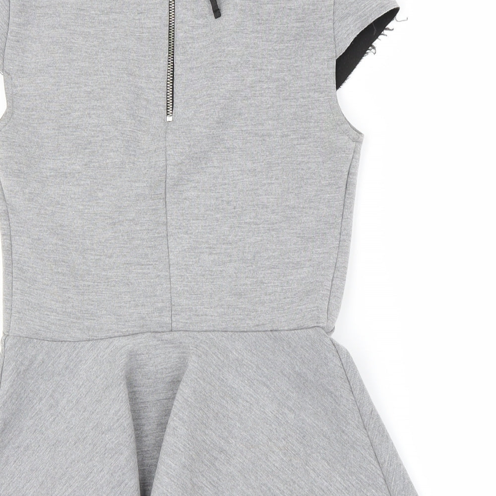 H&M Womens Grey   Basic T-Shirt Size 4
