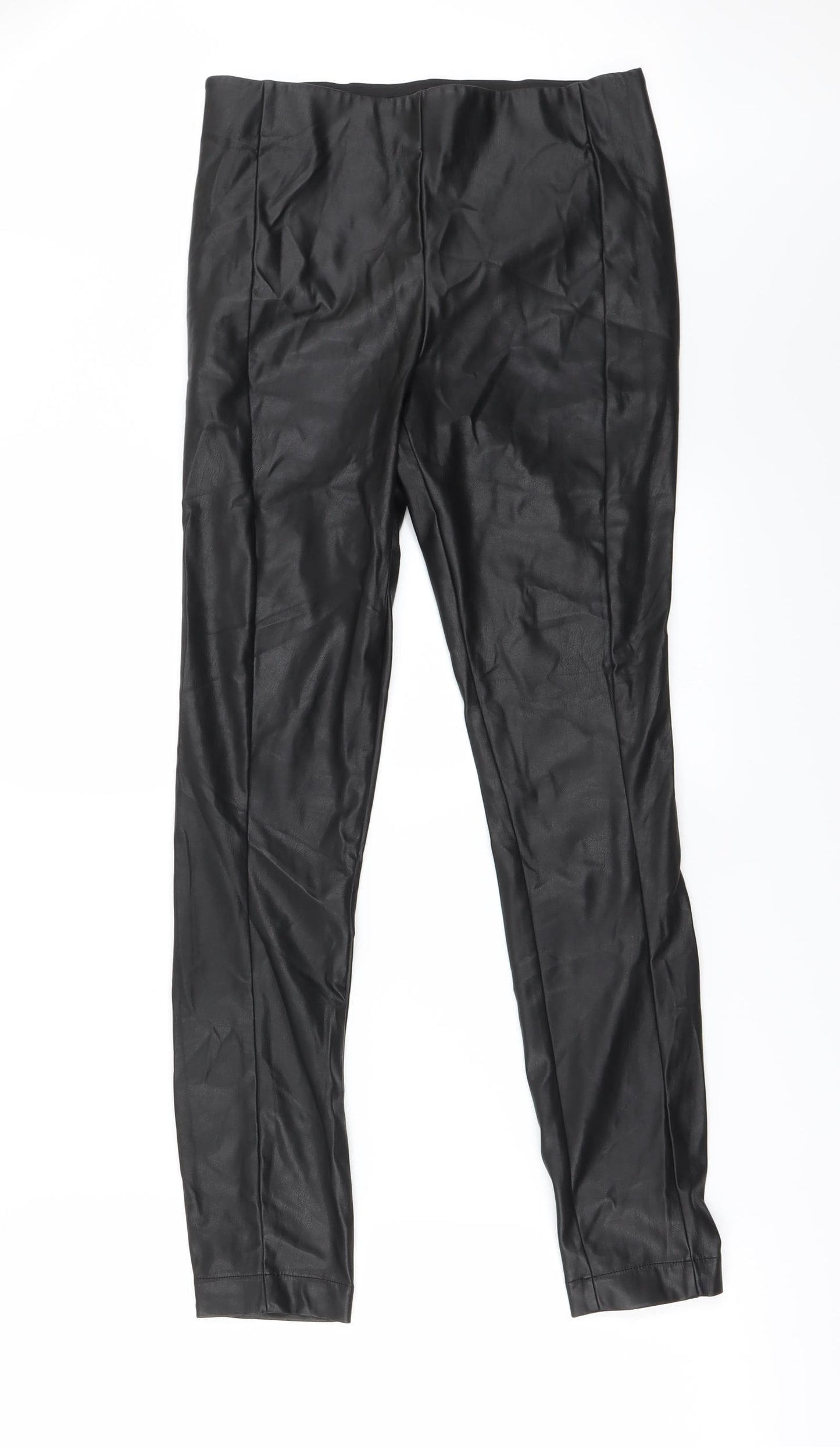 NEXT Womens Black   Trousers  Size 8 L27 in