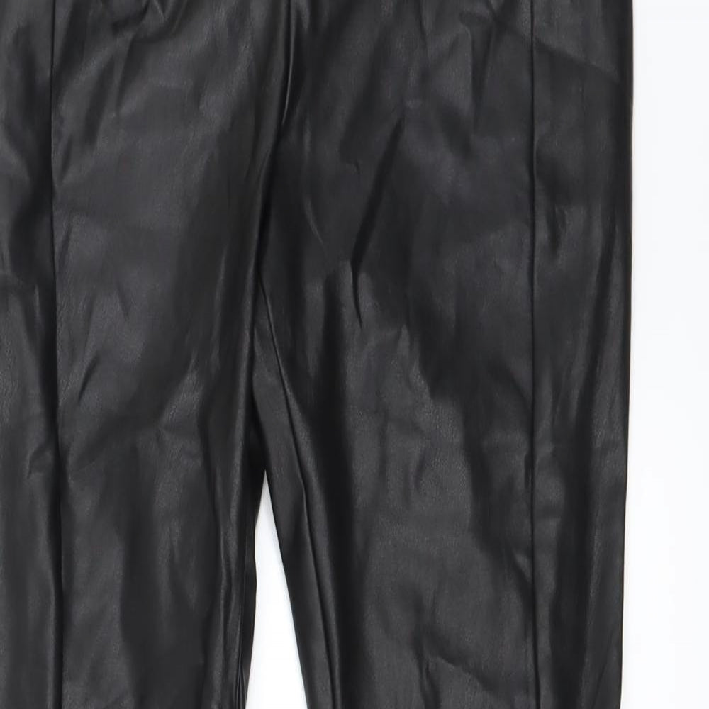 NEXT Womens Black   Trousers  Size 8 L27 in