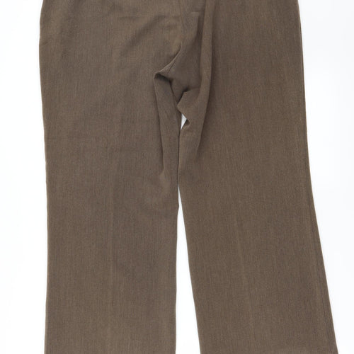 BM Womens Brown   Trousers  Size 18 L27 in