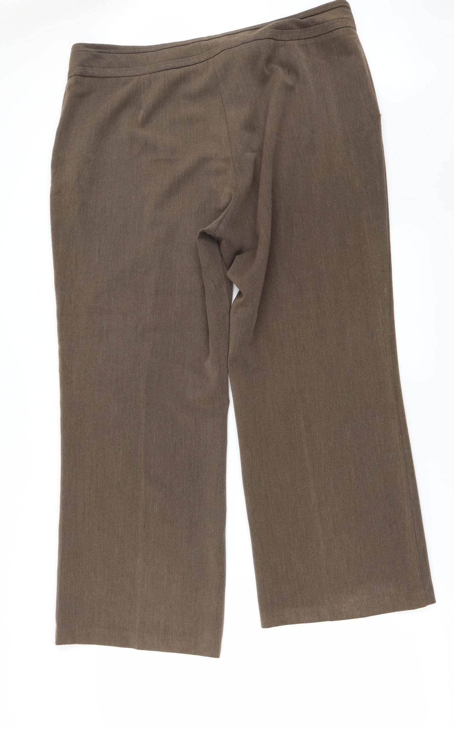 BM Womens Brown   Trousers  Size 18 L27 in