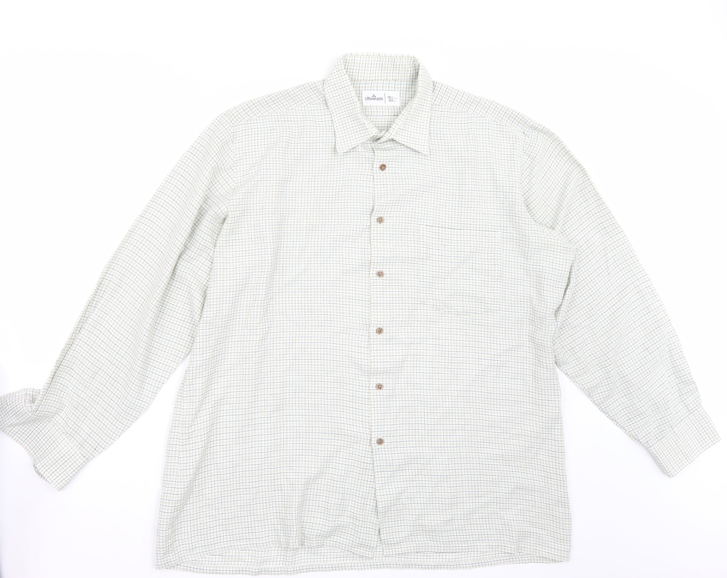 Littlewoods Mens White    Button-Up Size 16