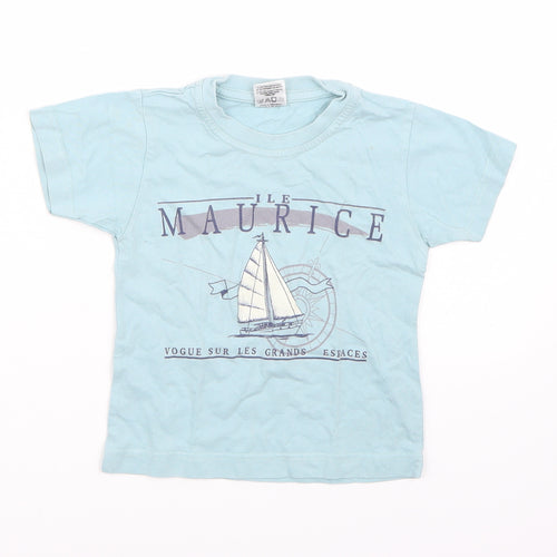 Citadel Boys Blue   Basic T-Shirt Size 24 Months