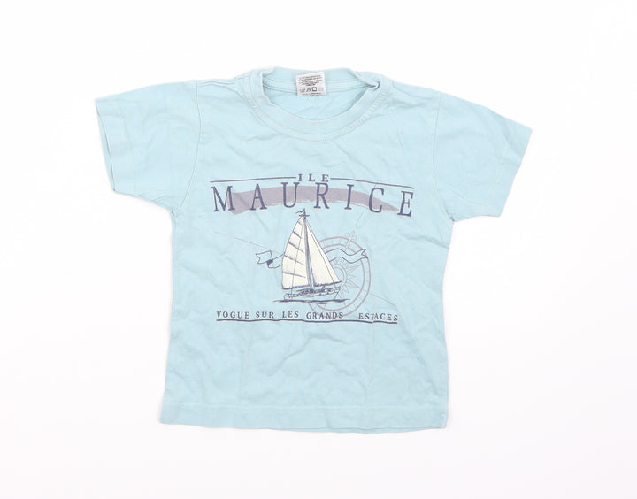 Citadel Boys Blue   Basic T-Shirt Size 24 Months