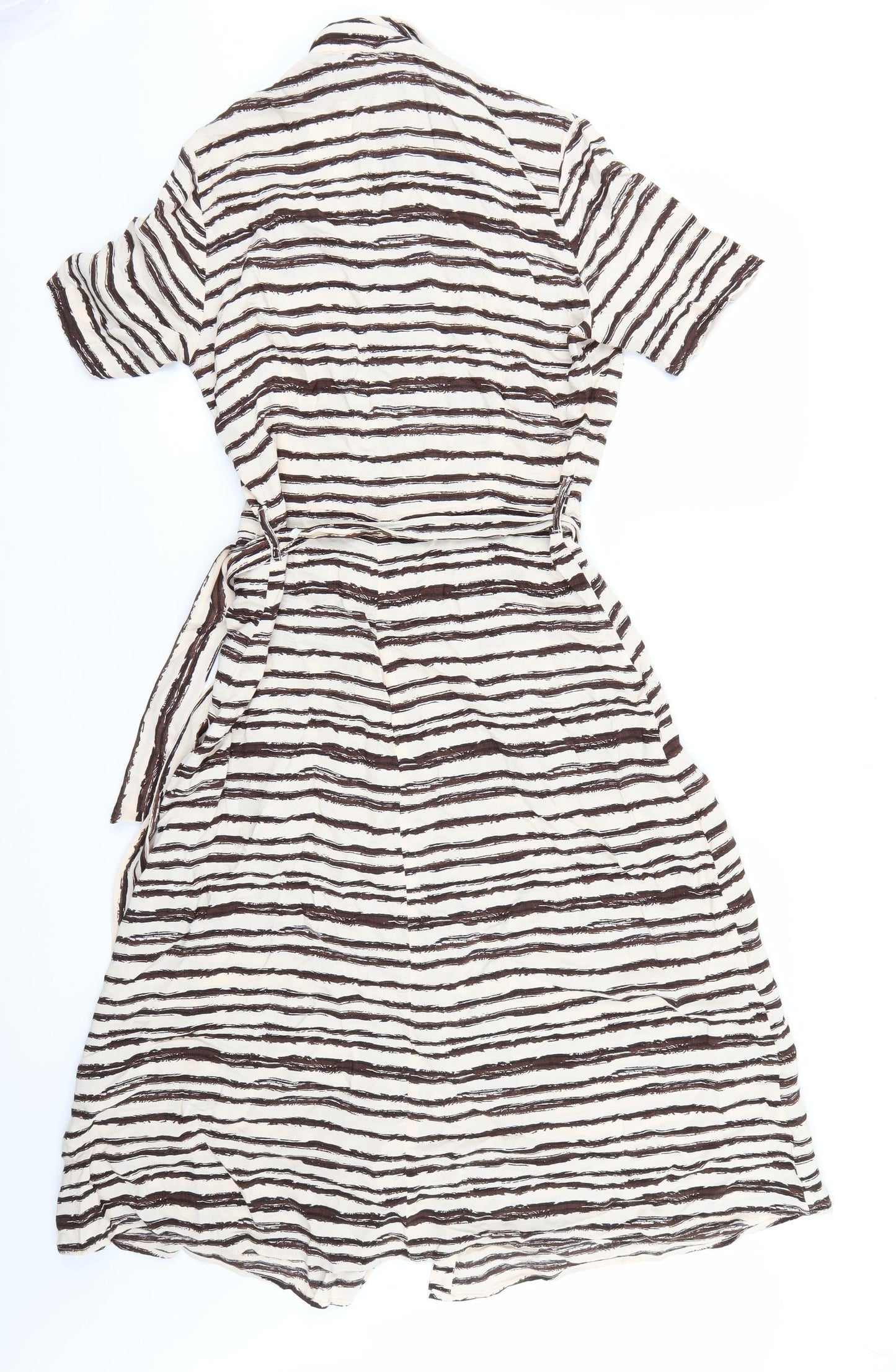 NEXT Womens Beige Animal Print  A-Line  Size 8