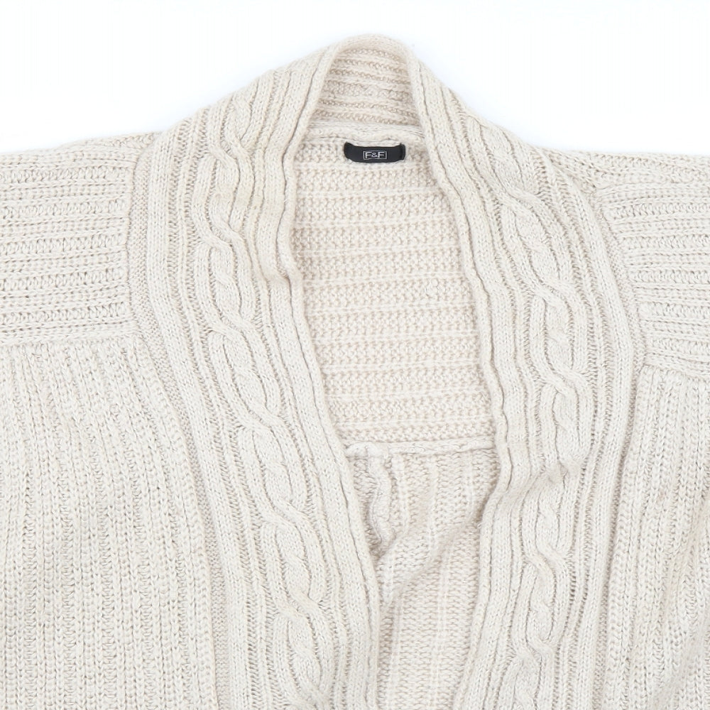 F&F Womens Beige   Cardigan Jumper Size 22