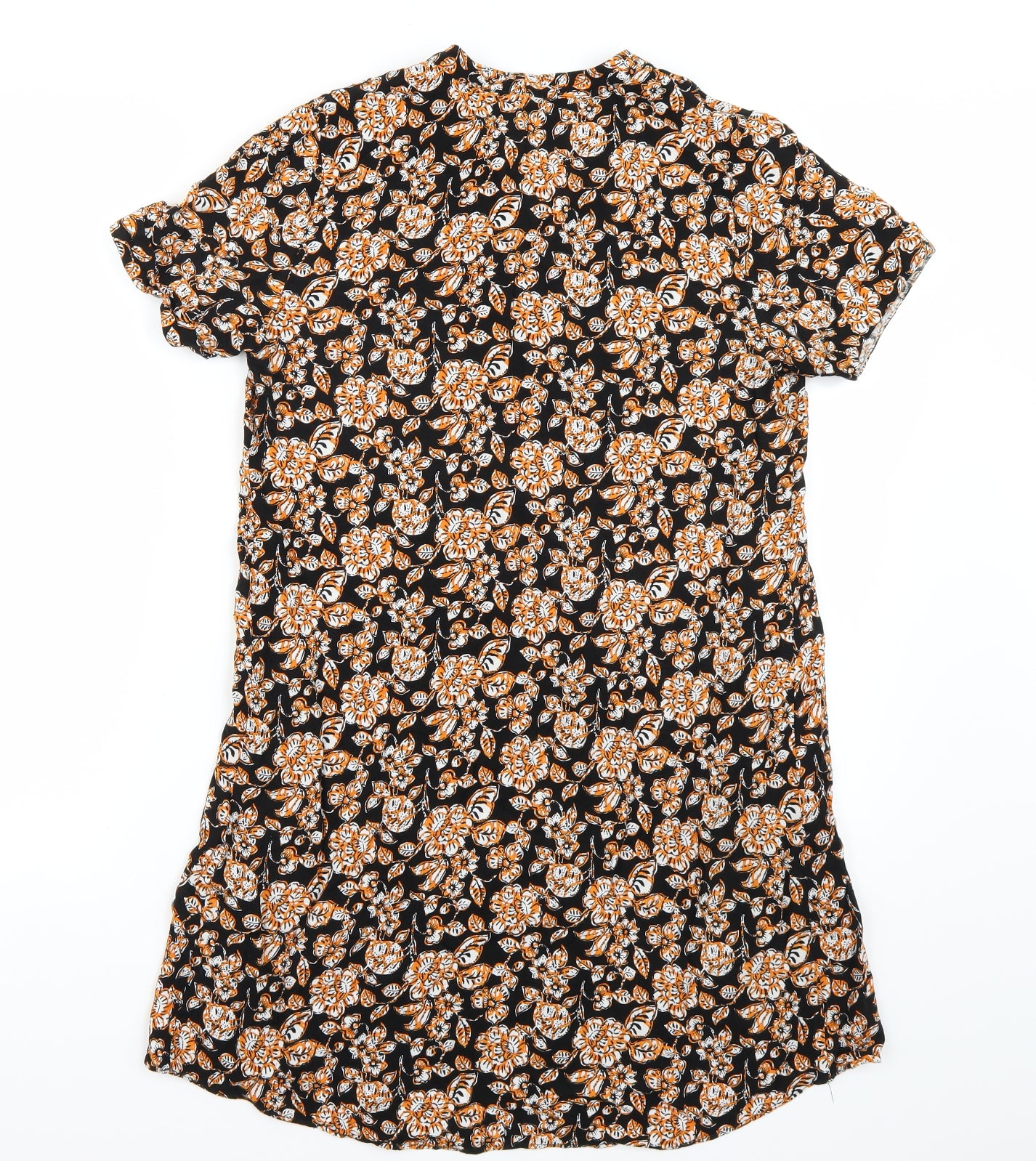 Papaya Womens Black Floral  A-Line  Size 10