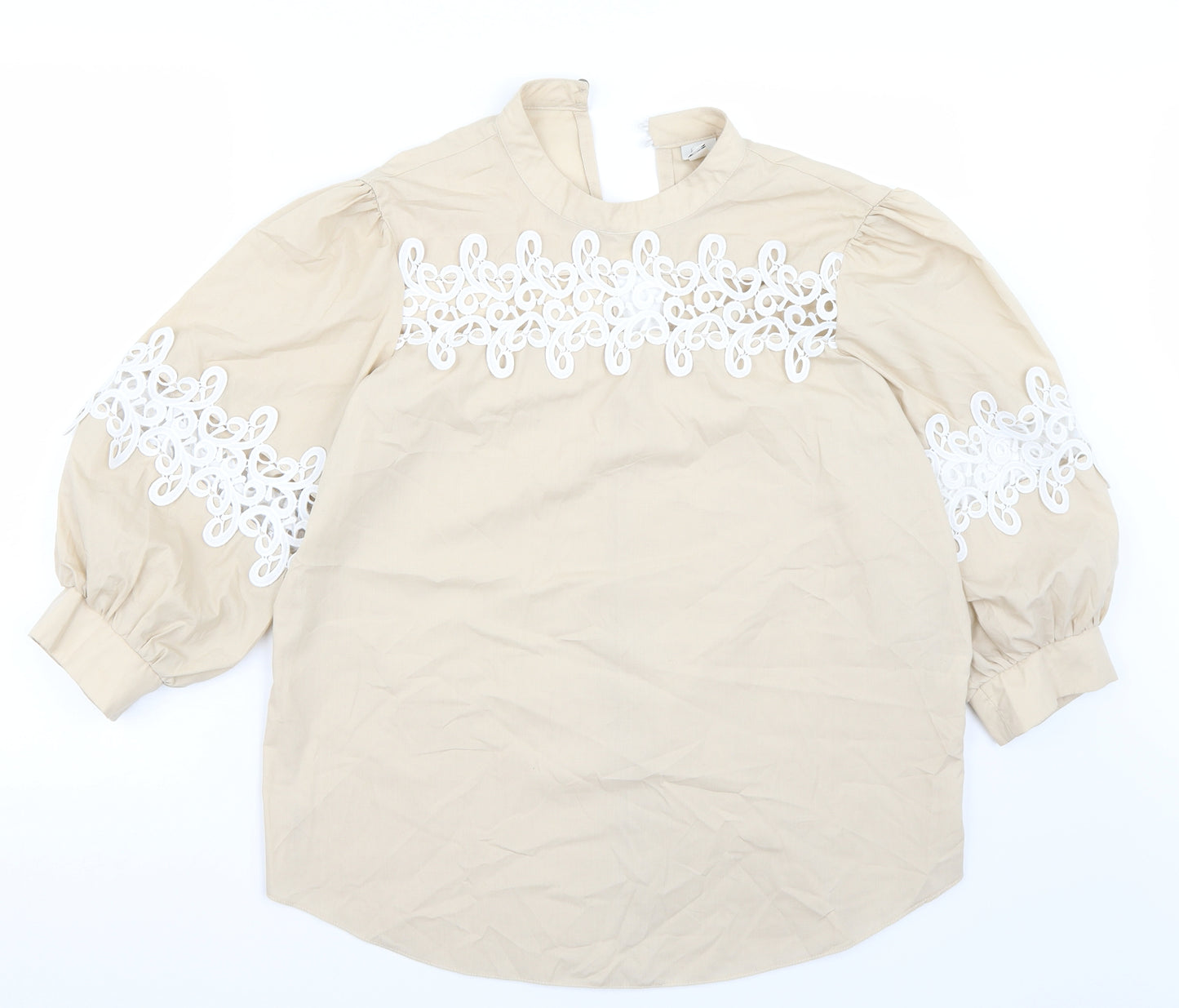 Riverisland Womens Beige   Basic Blouse Size 14