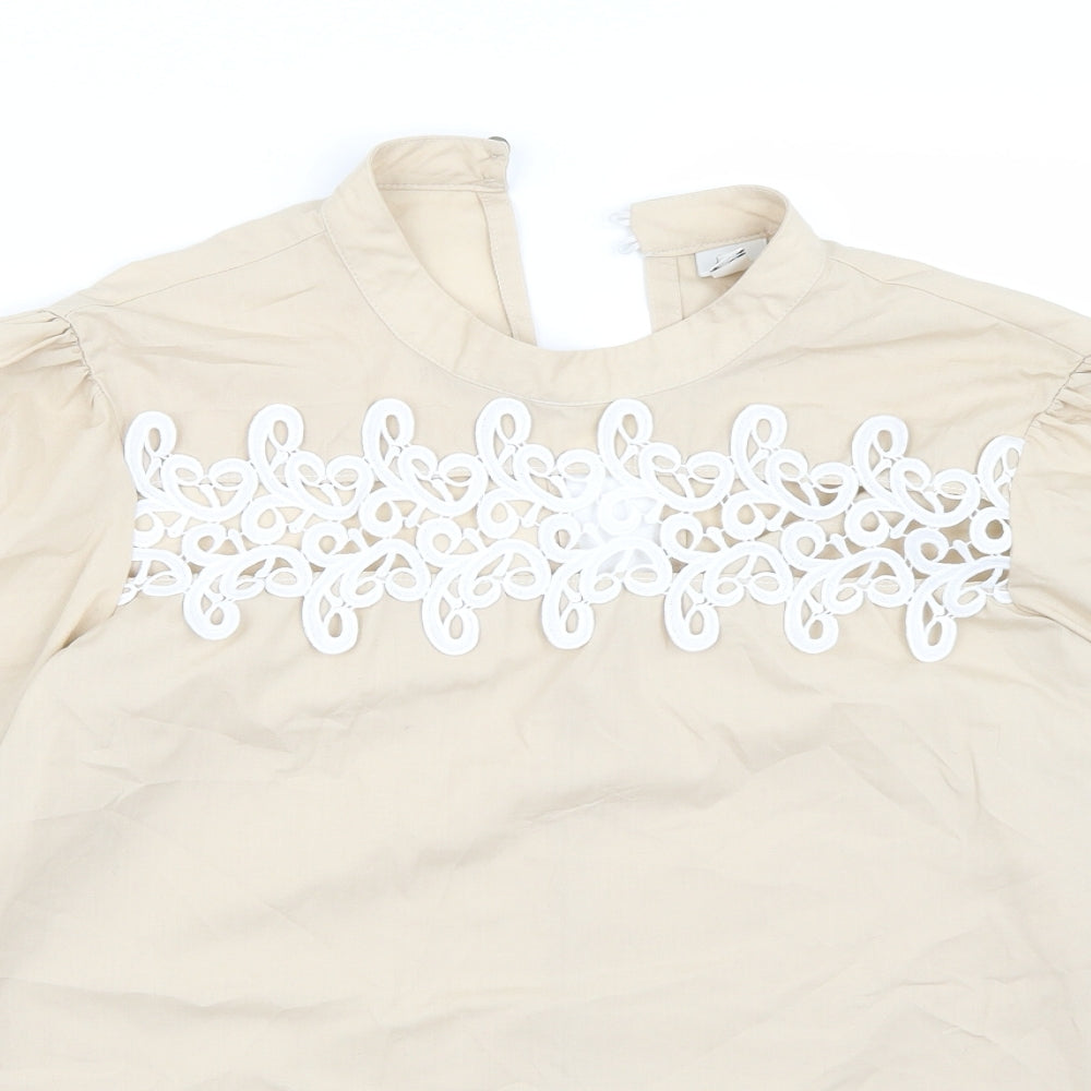 Riverisland Womens Beige   Basic Blouse Size 14