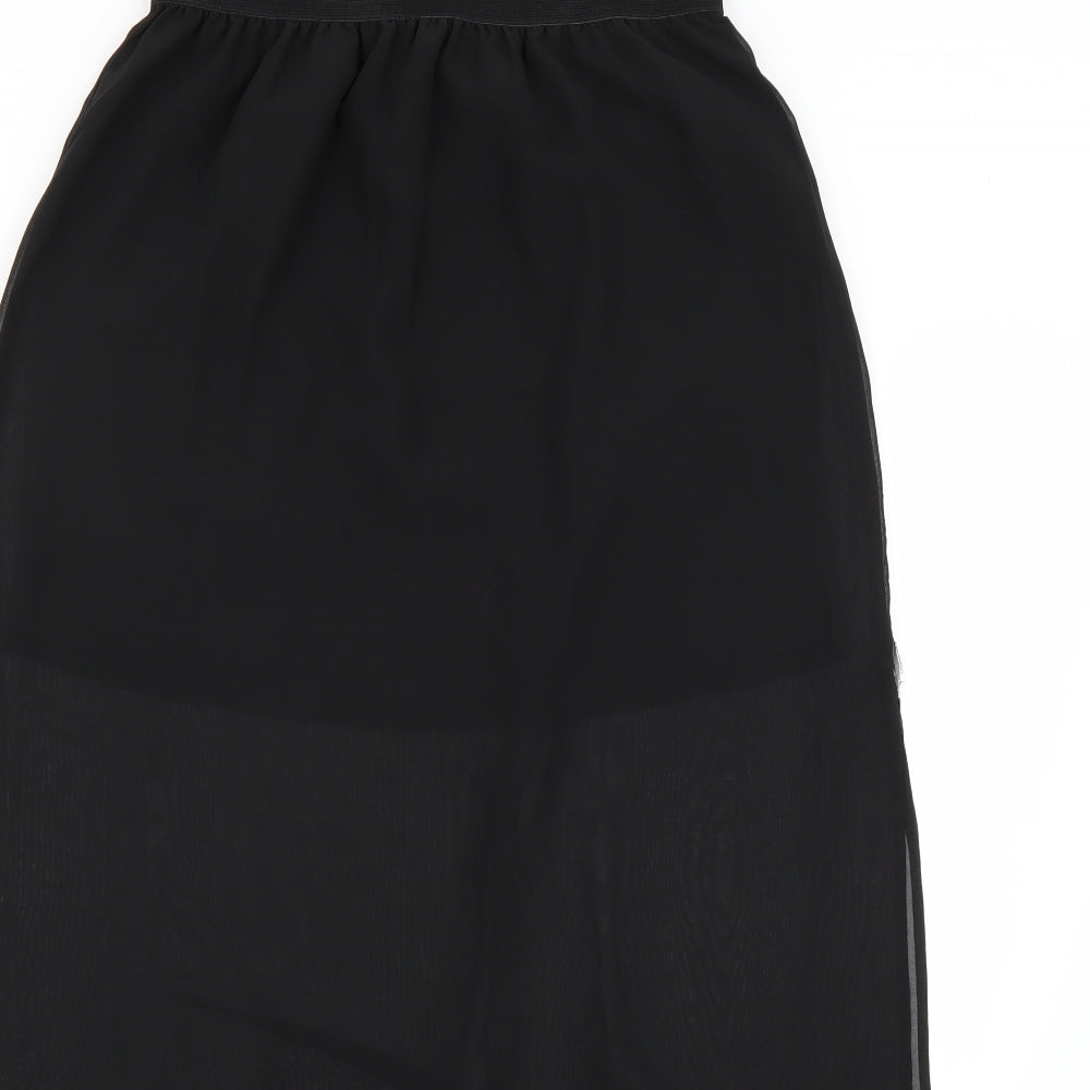 H&M Womens Black   A-Line Skirt Size 10