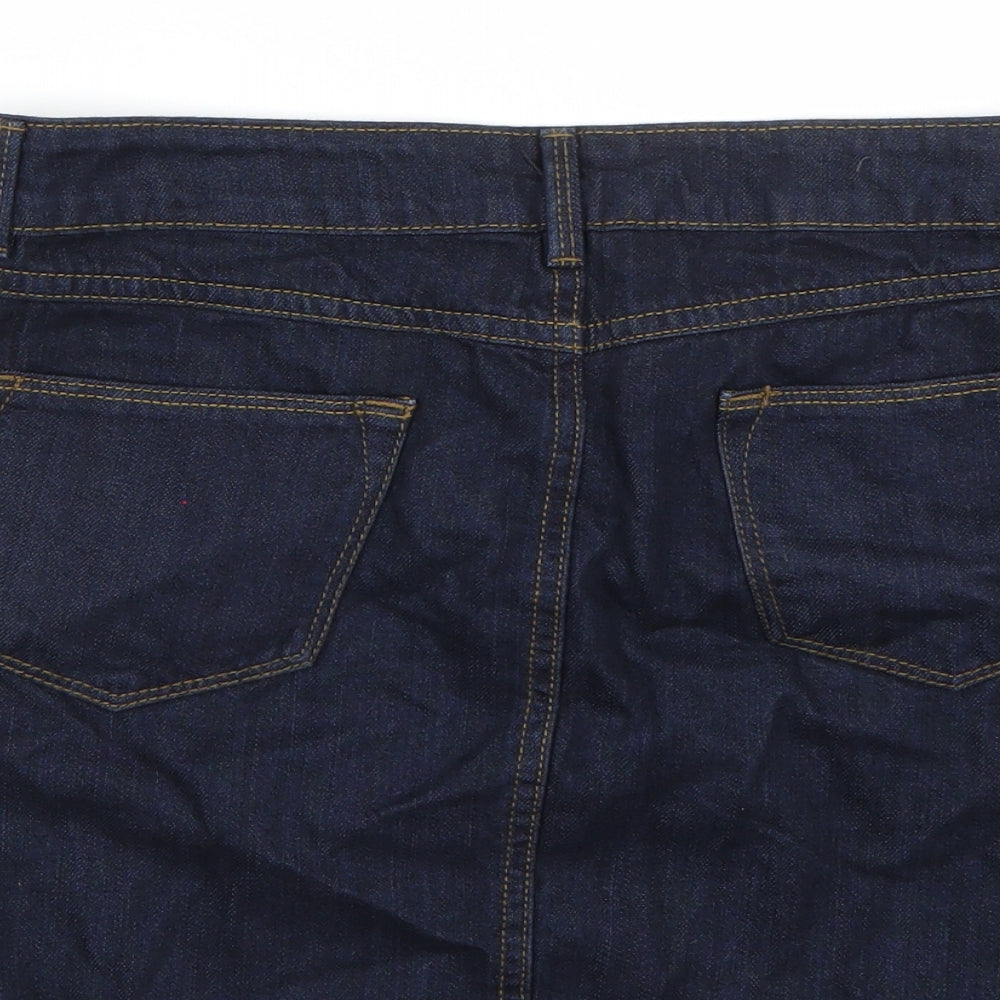 F&F Womens Blue   A-Line Skirt Size 10