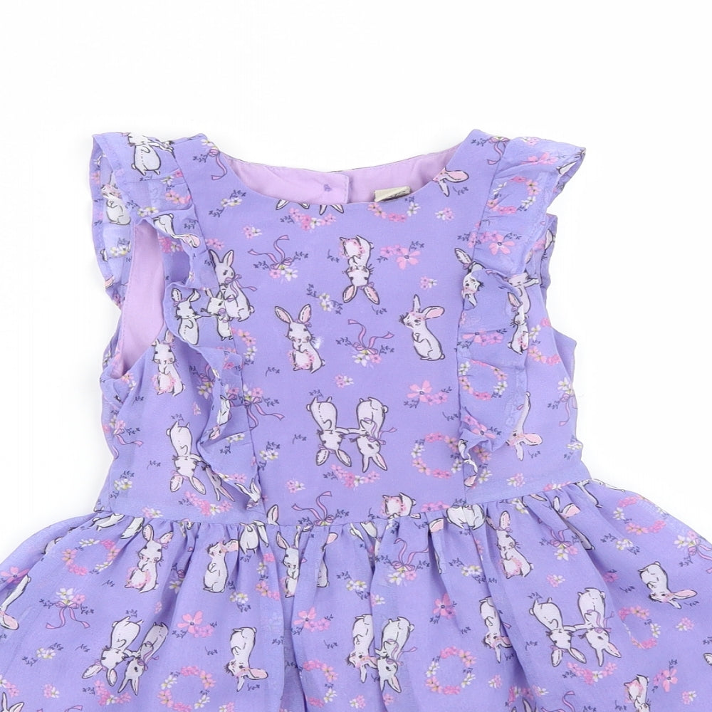 TU Girls Purple   A-Line  Size 2-3 Years