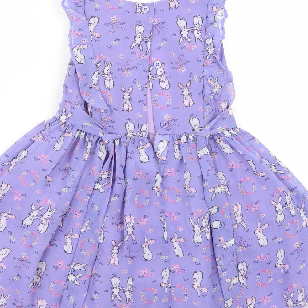 TU Girls Purple   A-Line  Size 2-3 Years