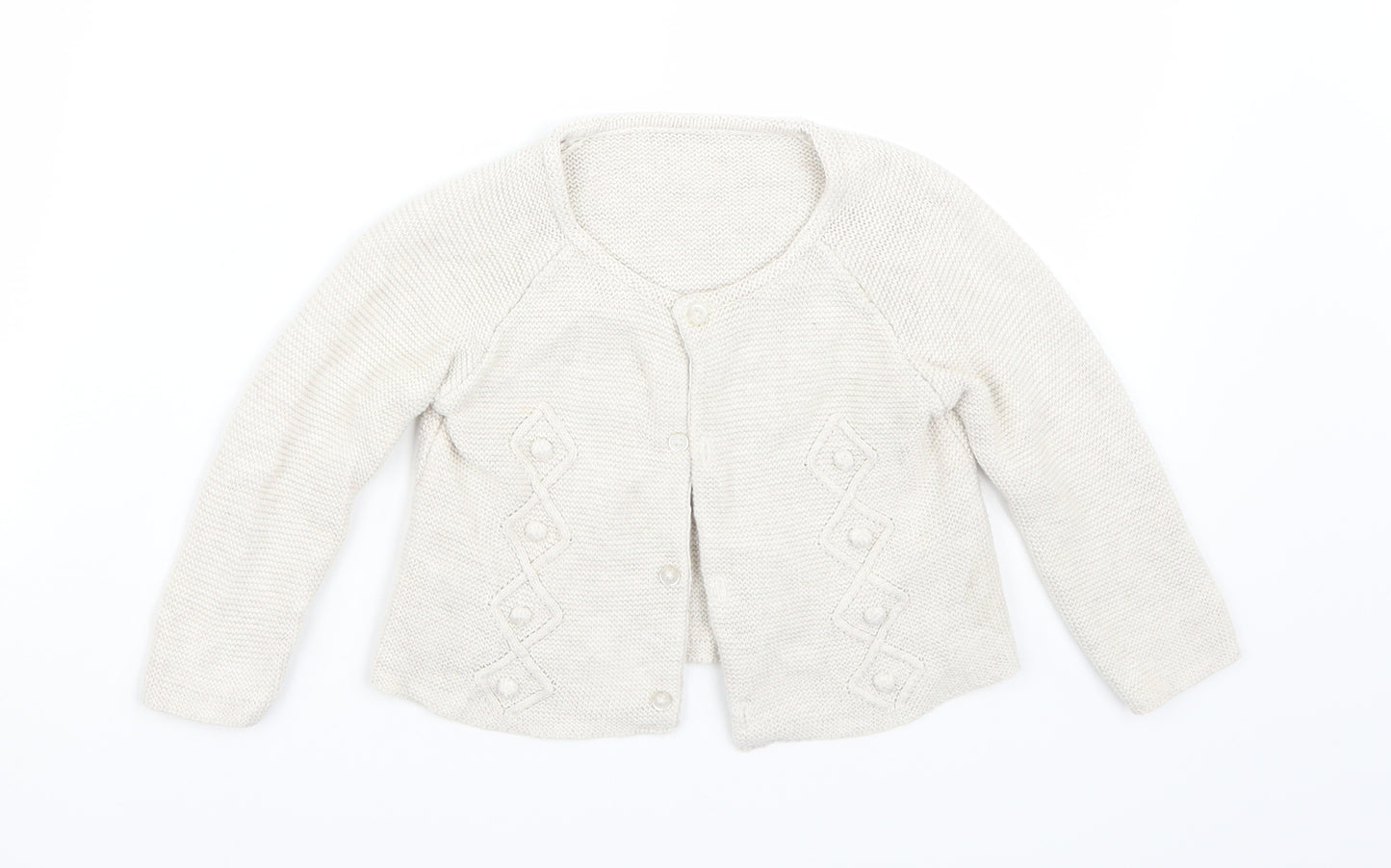 Matalan Girls Beige   Cardigan Jumper Size 12-18 Months