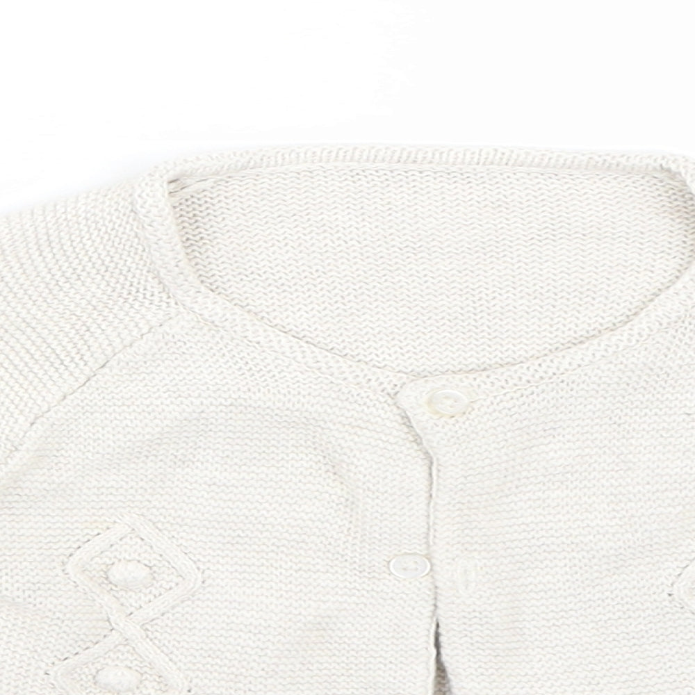 Matalan Girls Beige   Cardigan Jumper Size 12-18 Months