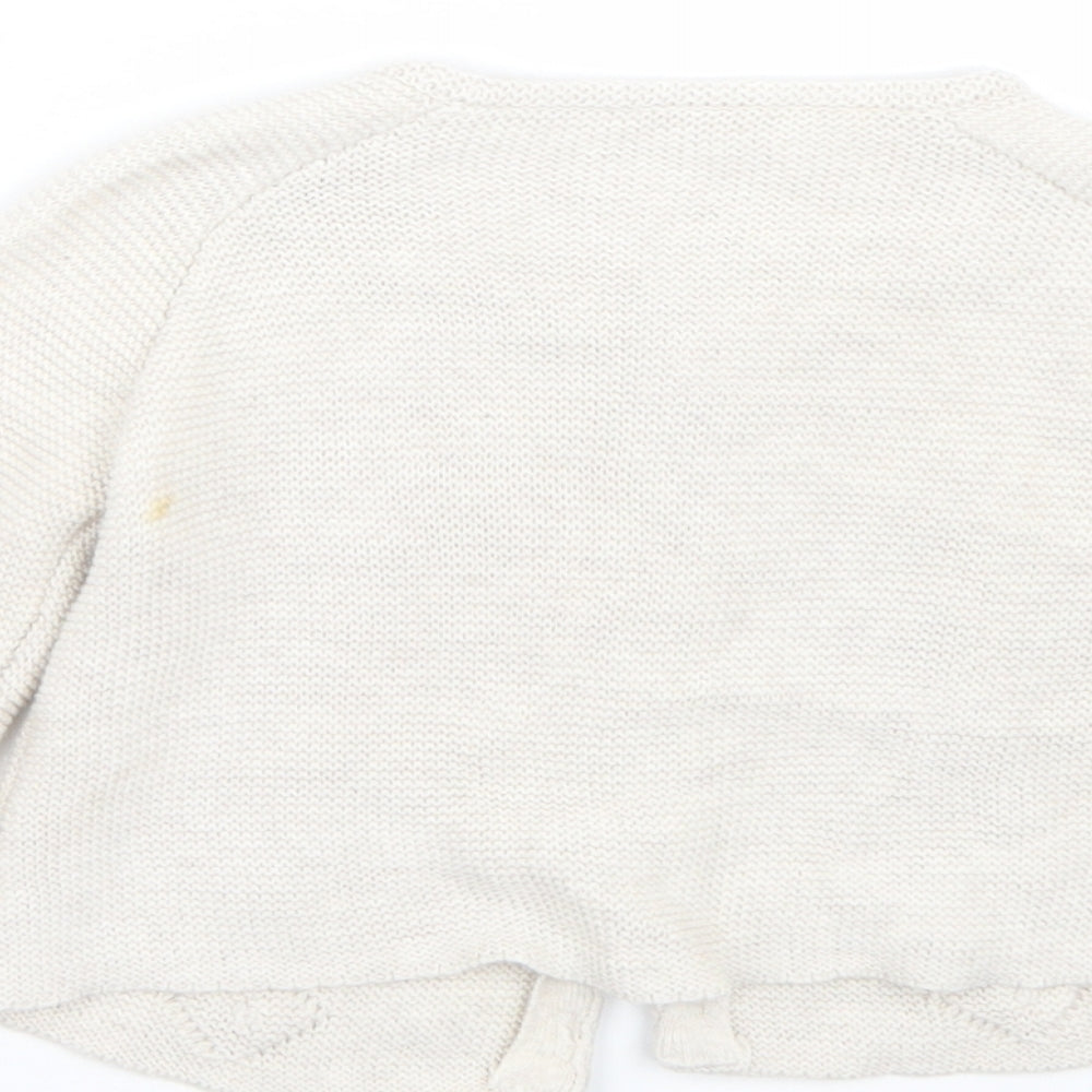 Matalan Girls Beige   Cardigan Jumper Size 12-18 Months