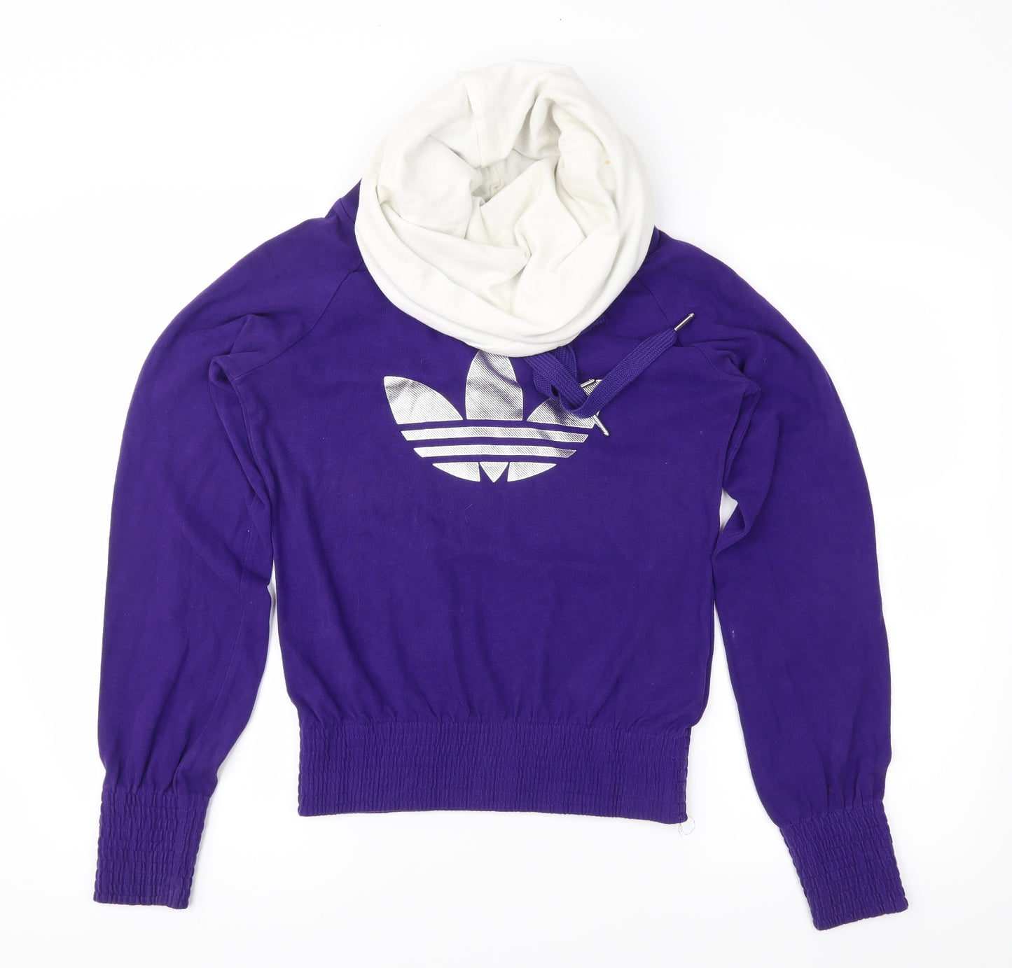 adidas Womens Purple   Pullover Sweatshirt Size 8