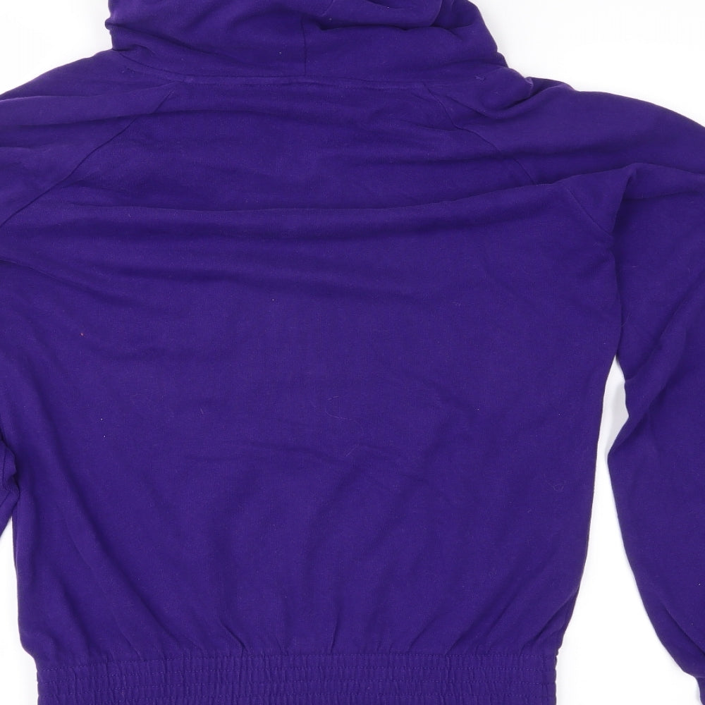 adidas Womens Purple   Pullover Sweatshirt Size 8