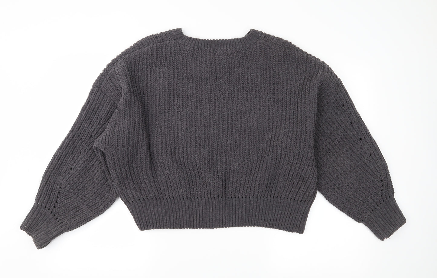 New Look Womens Grey  Knit Pullover Jumper Size L