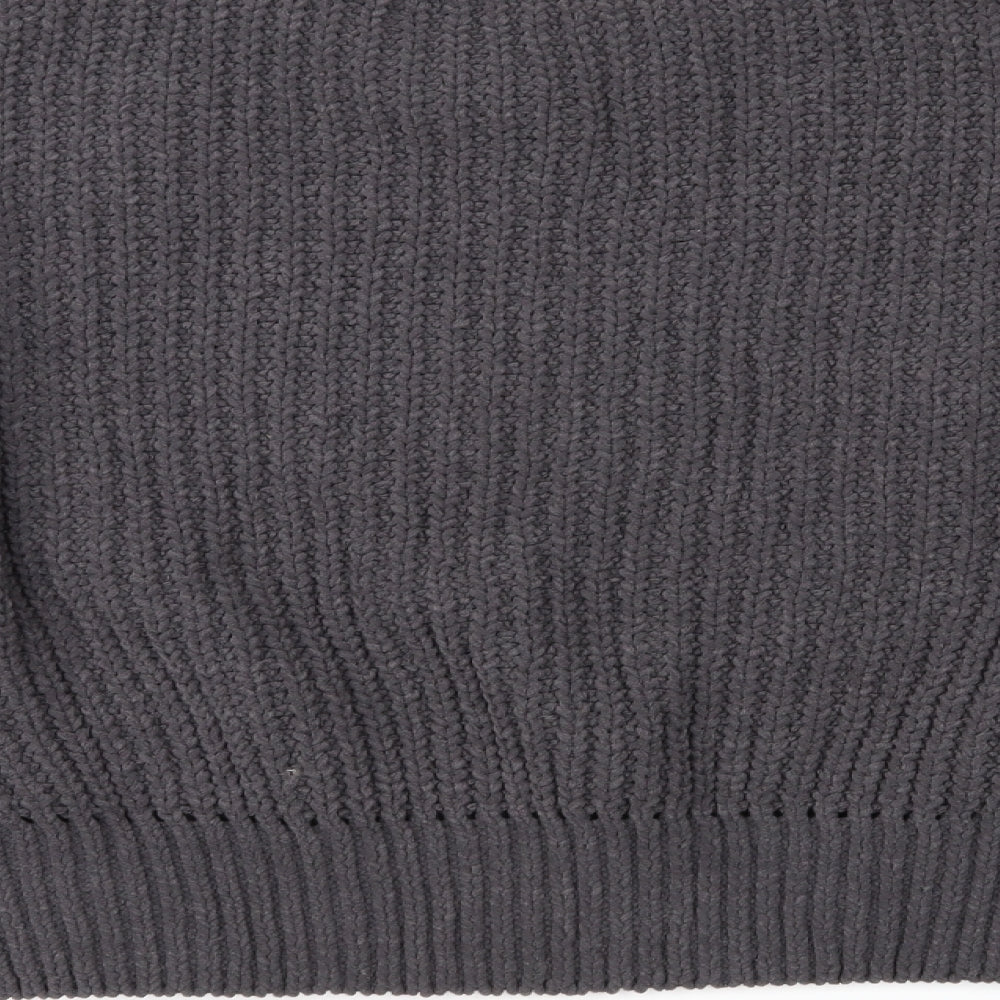 New Look Womens Grey  Knit Pullover Jumper Size L