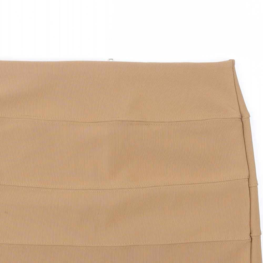 Preworn Womens Beige   Bandage Skirt Size 12