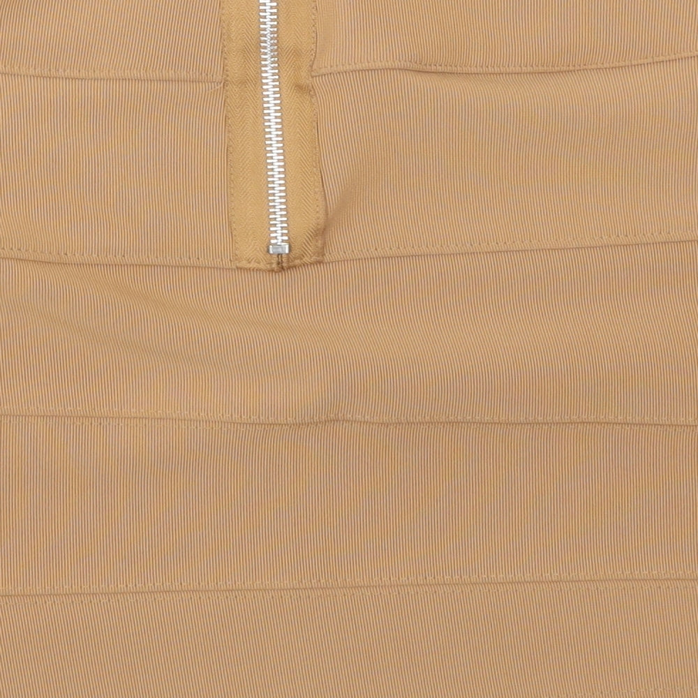 Preworn Womens Beige   Bandage Skirt Size 12