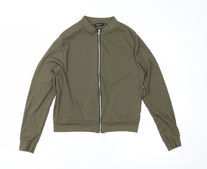 Boohoo Womens Green   Jacket  Size 8