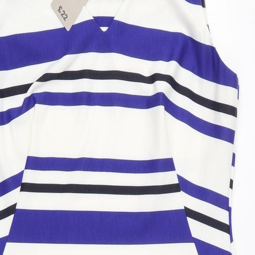 TU Womens Blue Striped  Shift  Size 18
