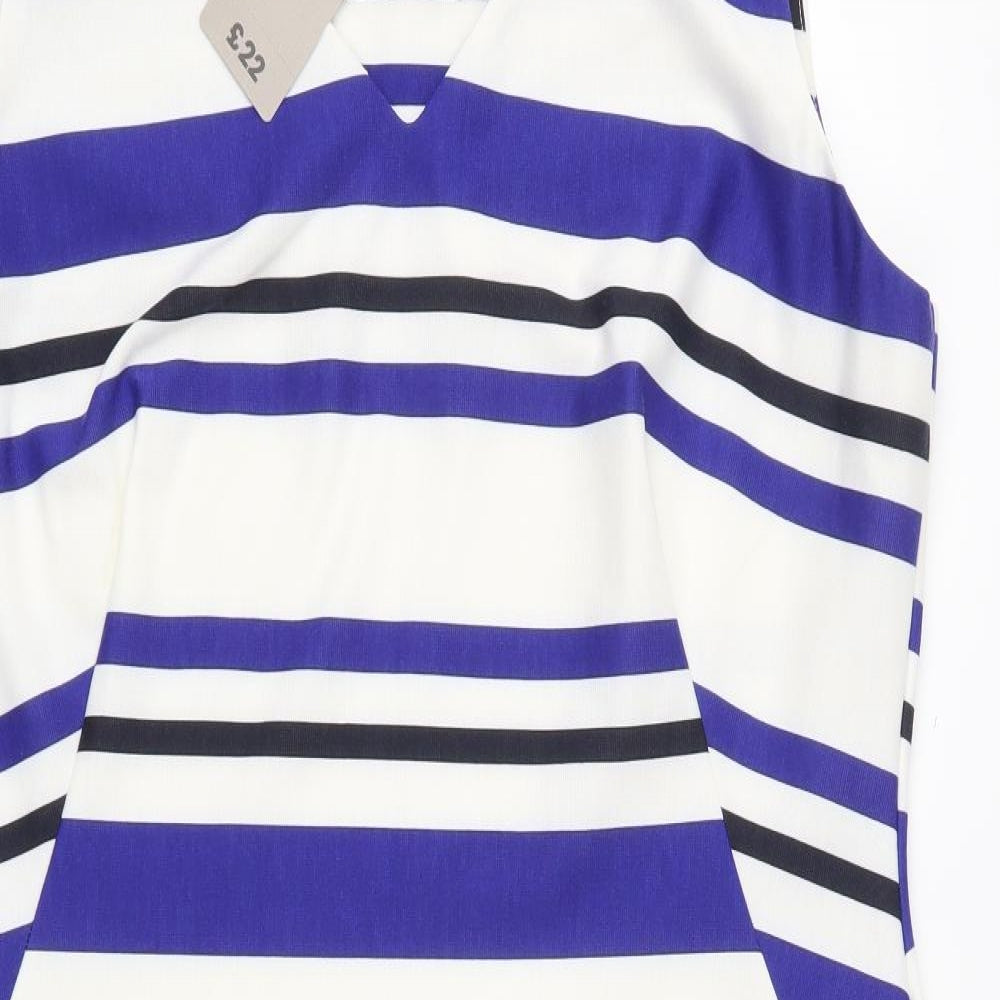 TU Womens Blue Striped  Shift  Size 18