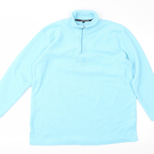 Wunder Colour Womens Blue  Fleece Jacket  Size L