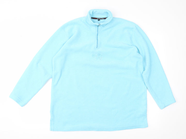 Wunder Colour Womens Blue  Fleece Jacket  Size L