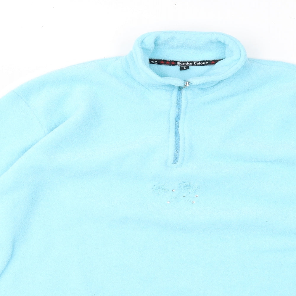 Wunder Colour Womens Blue  Fleece Jacket  Size L