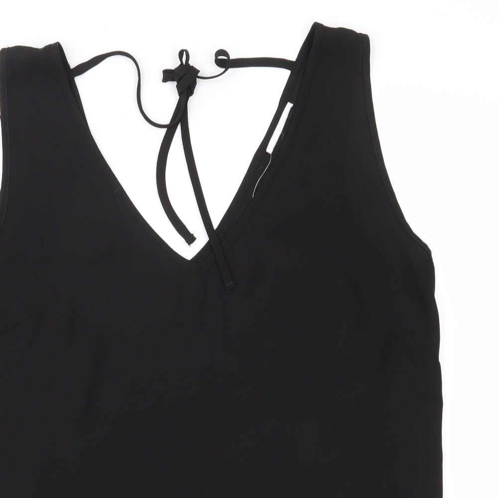 Preworn Womens Black   Basic Blouse Size 12