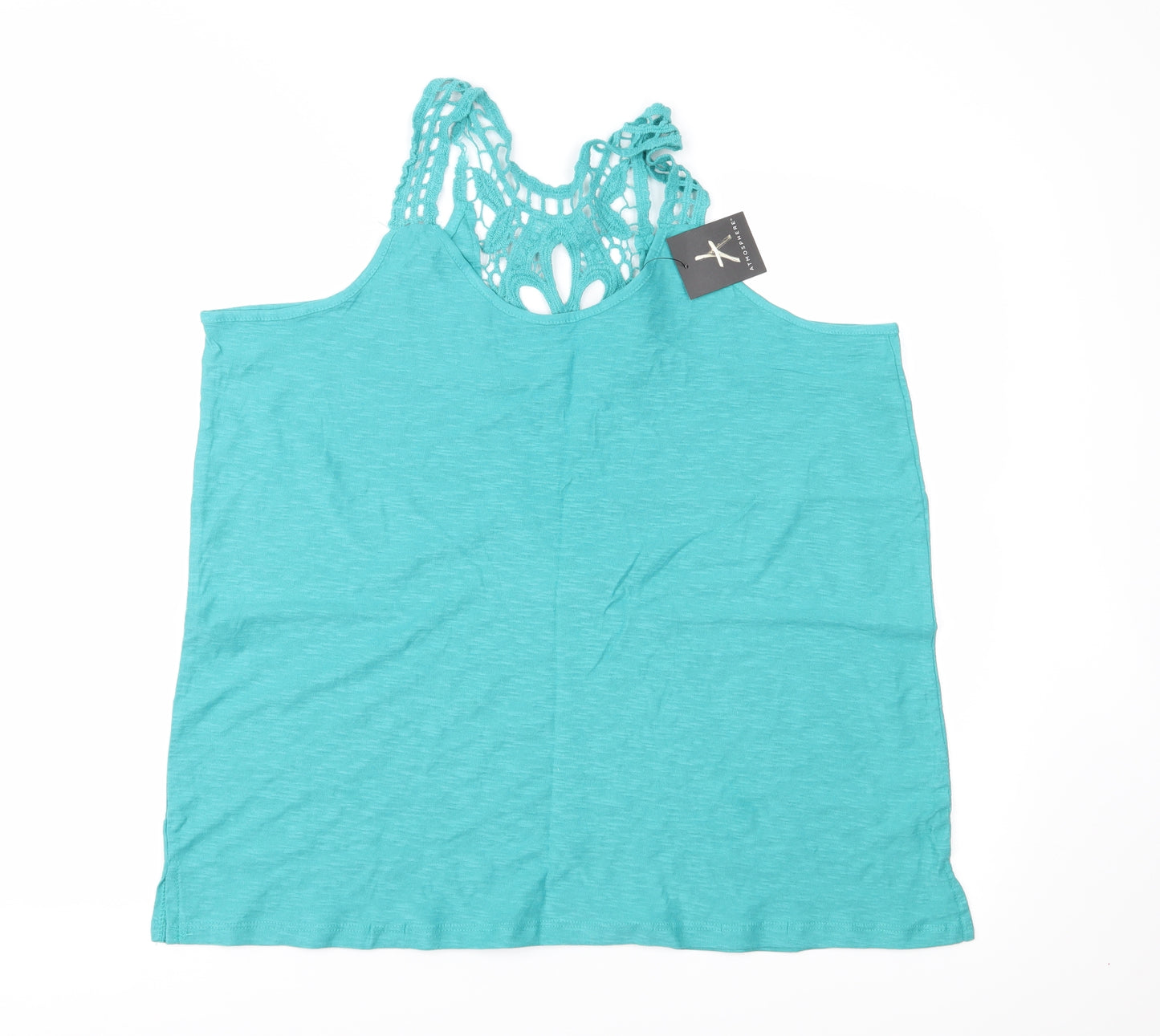 Atmosphere Womens Green  Jersey Basic Tank Size 18