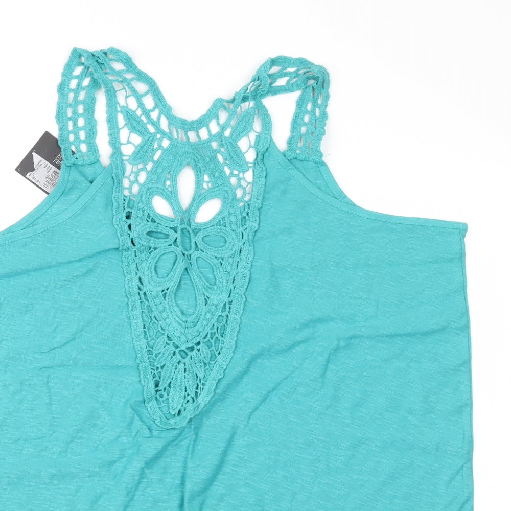 Atmosphere Womens Green  Jersey Basic Tank Size 18