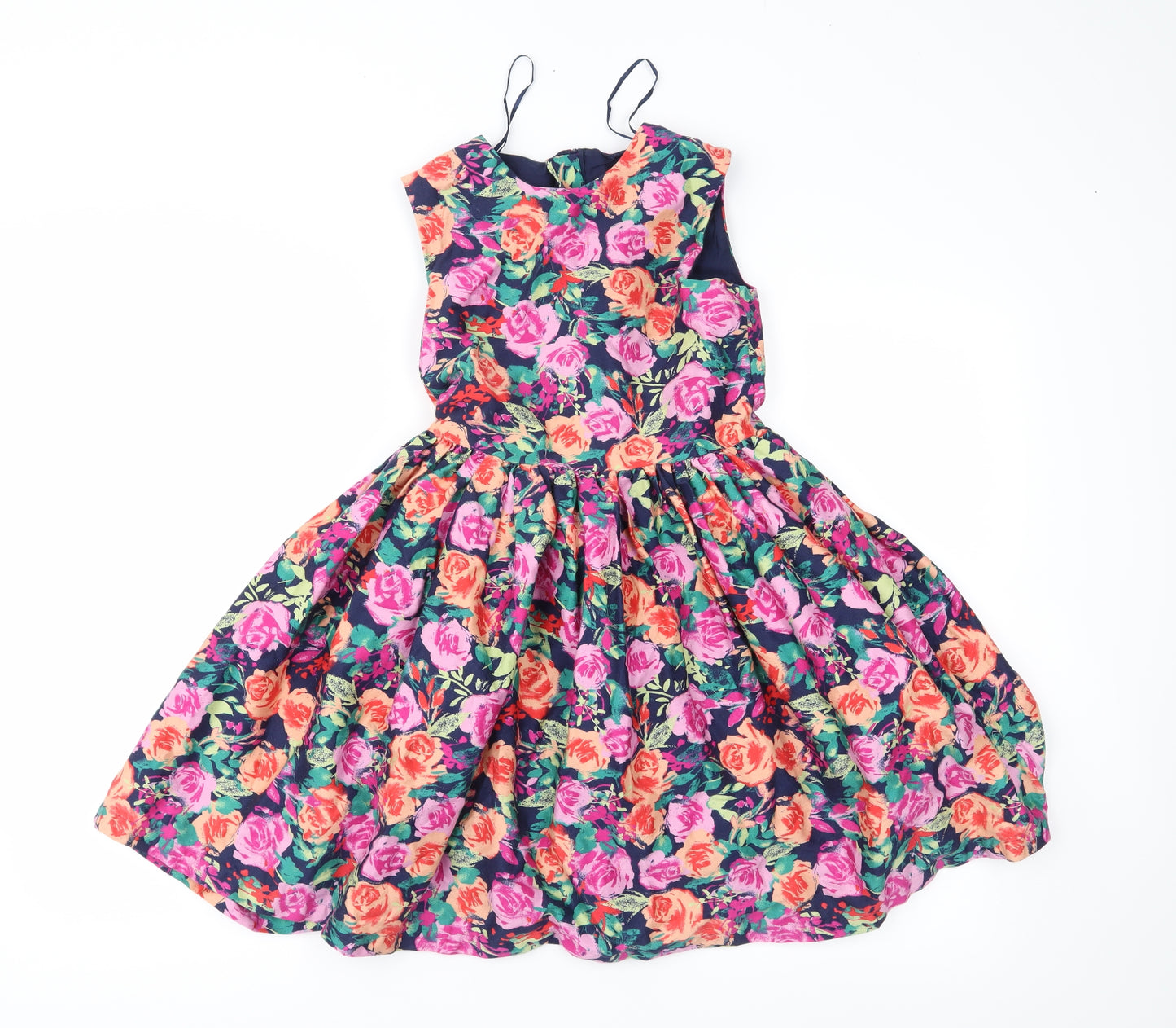 George Girls Pink Floral  Fit & Flare  Size 9-10 Years