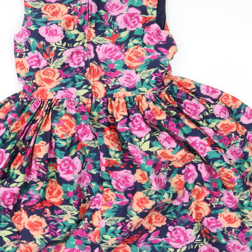 George Girls Pink Floral  Fit & Flare  Size 9-10 Years