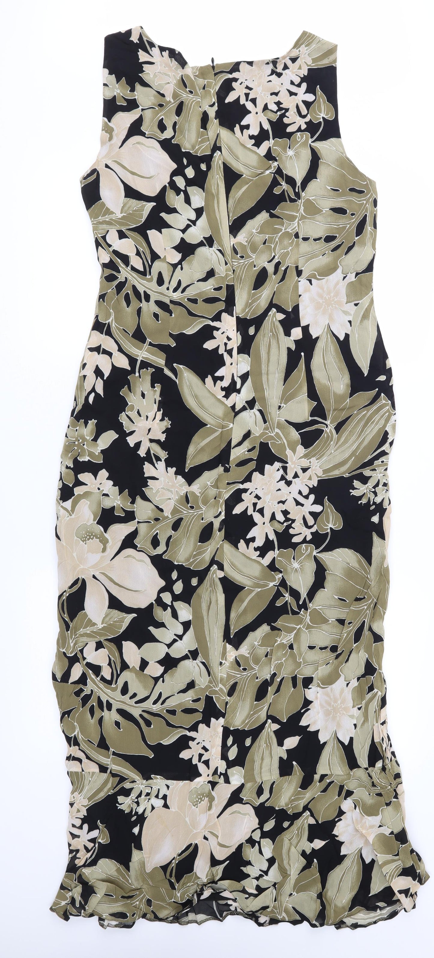 Jacques Vert Womens Brown Floral  Maxi  Size 10