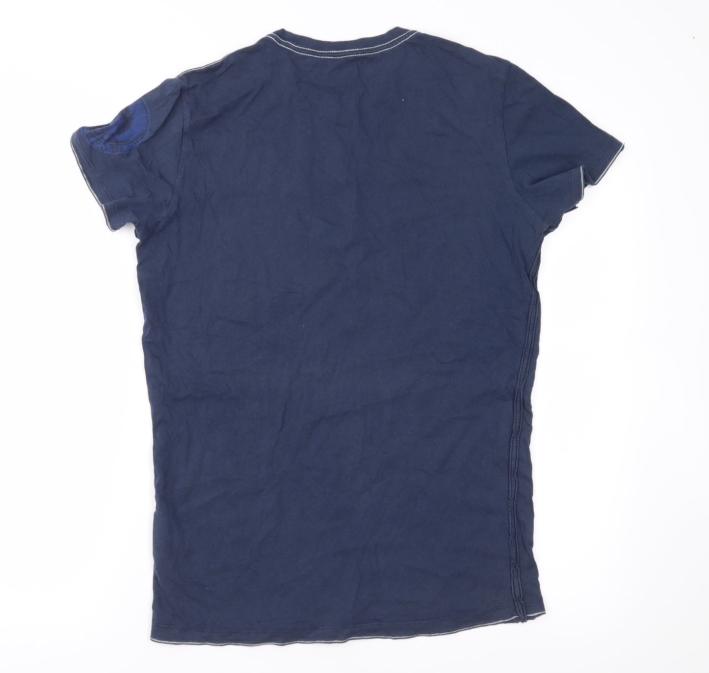 Diesel Mens Blue  Jersey  T-Shirt Size M
