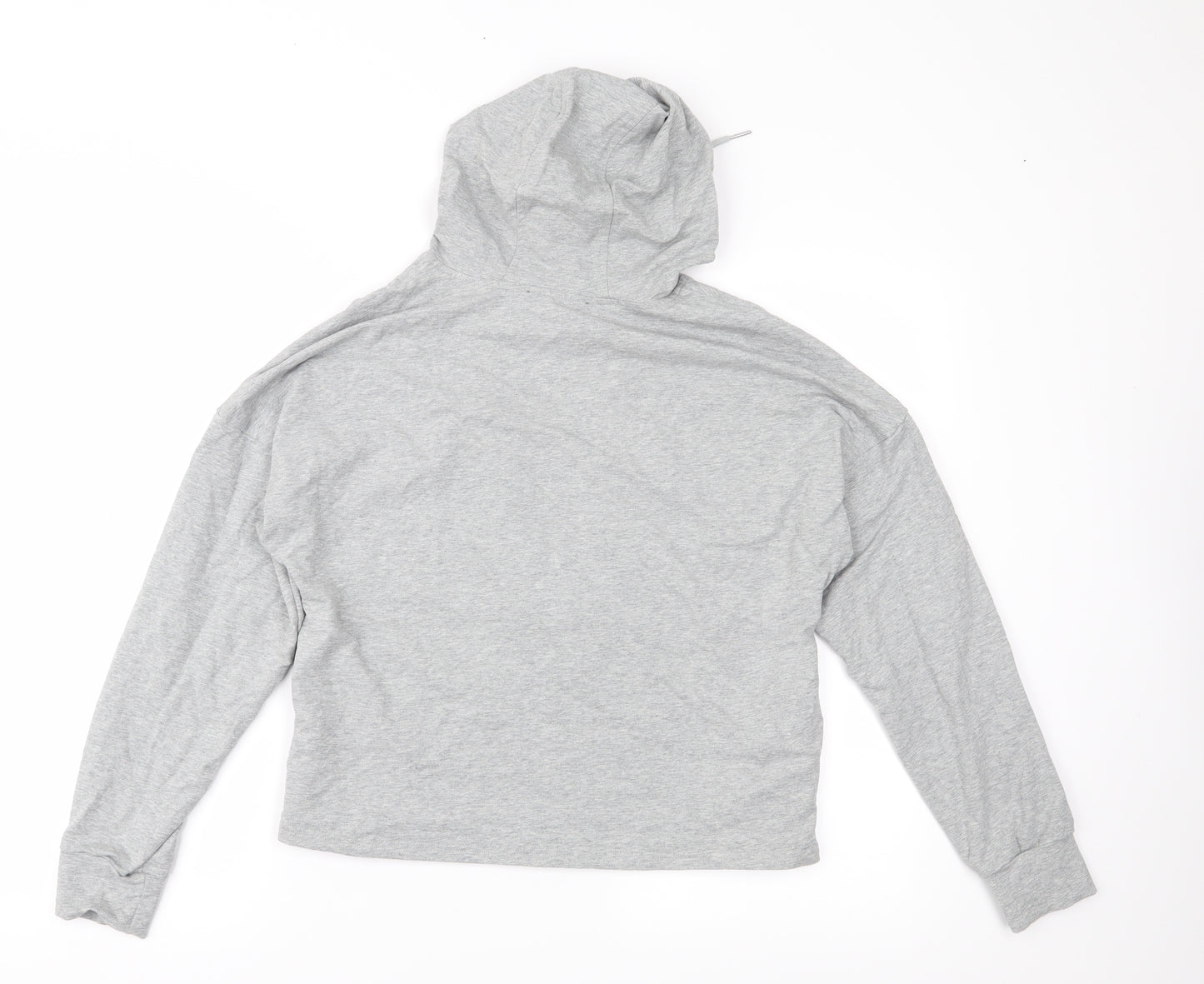 In Vogue Womens Grey  Jersey Pullover Hoodie Size S