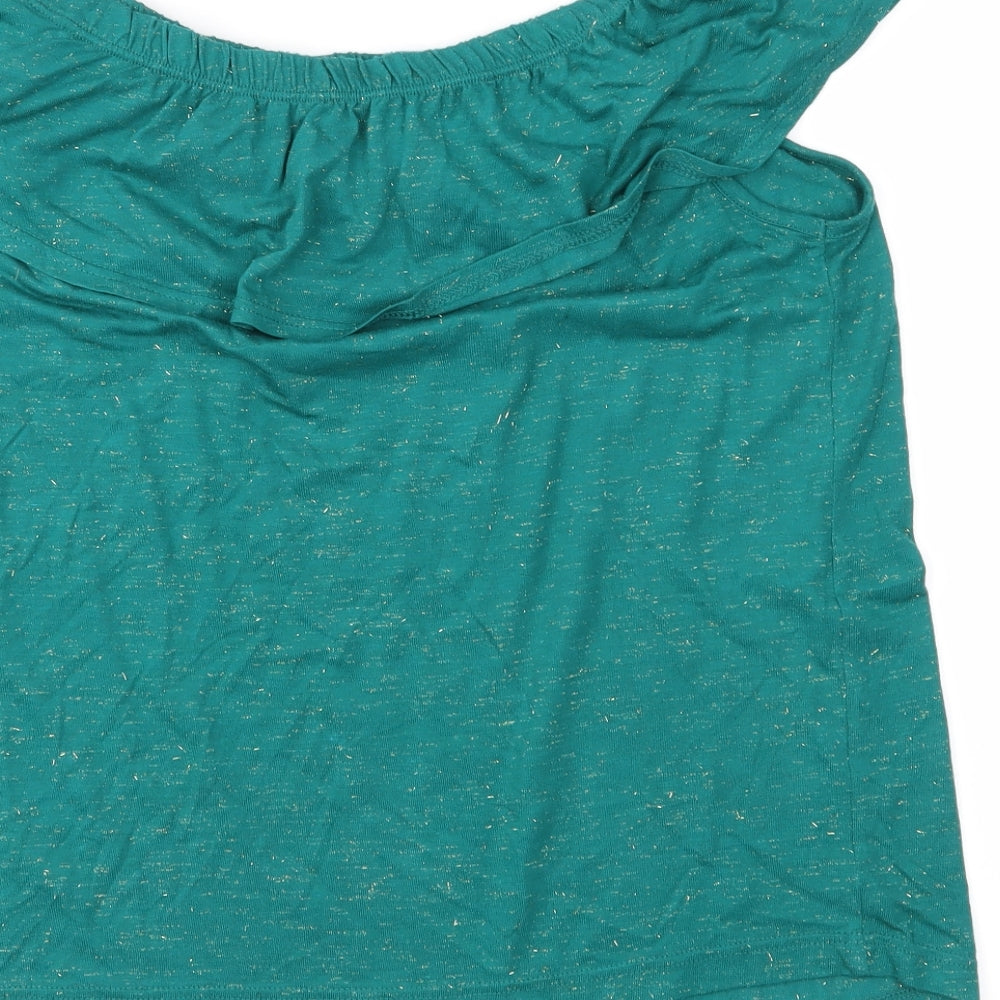 NEXT Womens Green  Jersey Basic Blouse Size 10