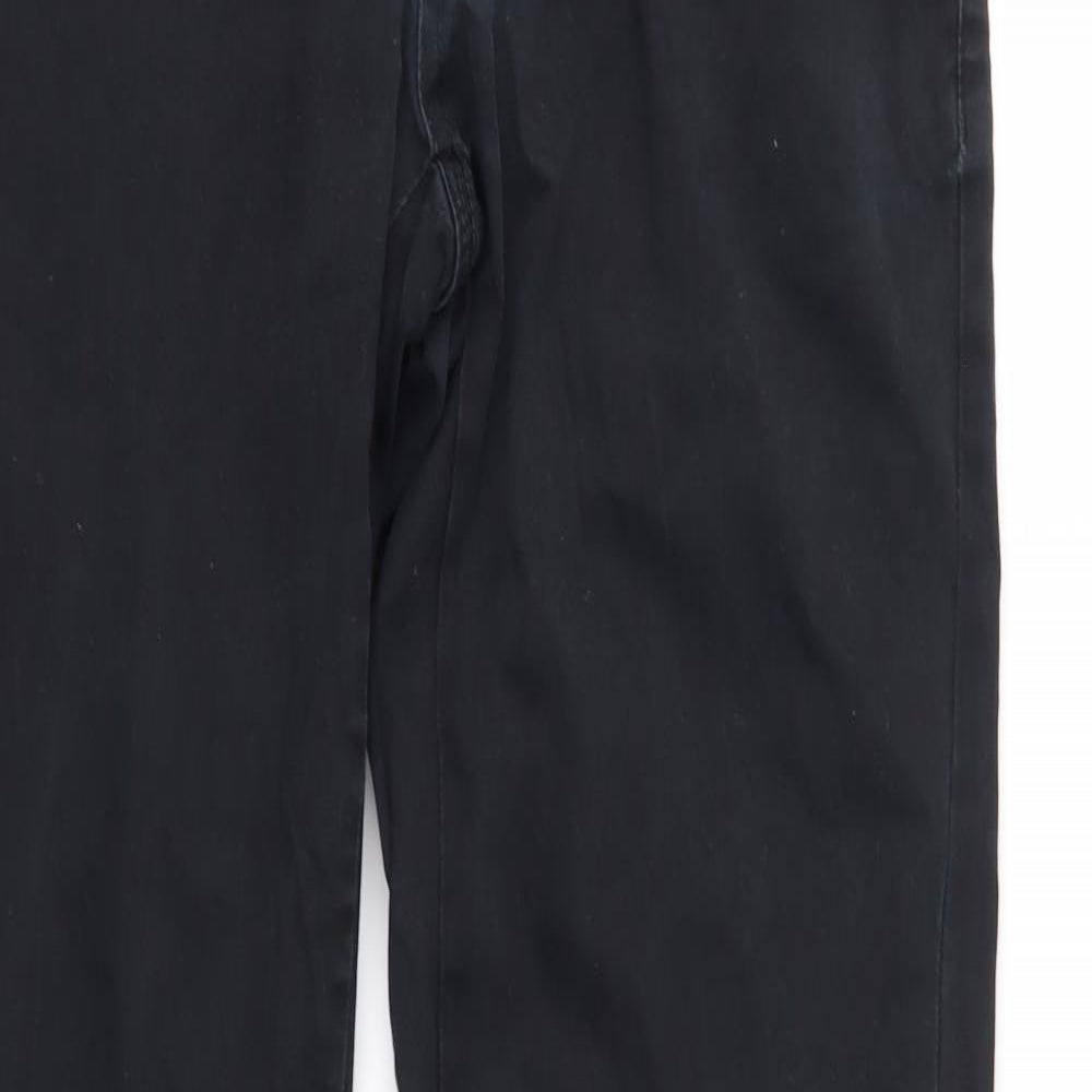 Zara Mens Black  Denim Straight Jeans Size 32 in L33 in