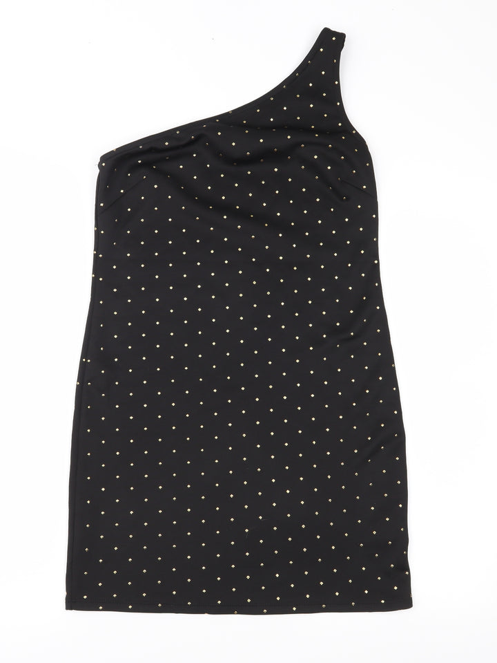 Atmosphere Womens Black Polka Dot  Shift  Size 12