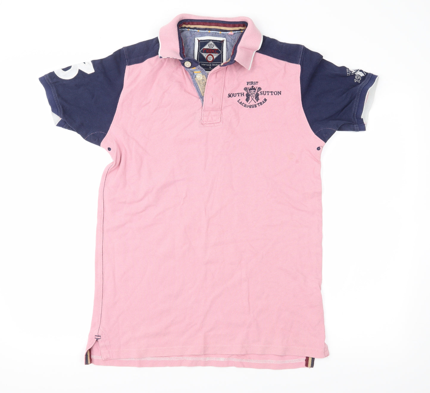NEXT Mens Pink    Polo Size S