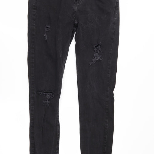 New Look Womens Black  Denim Skinny Jeans Size 12 L28 in