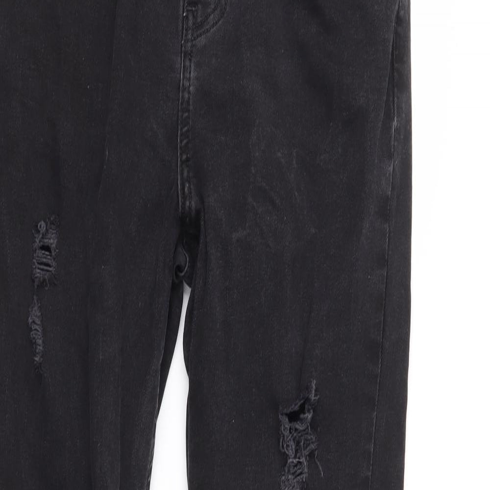 New Look Womens Black  Denim Skinny Jeans Size 12 L28 in