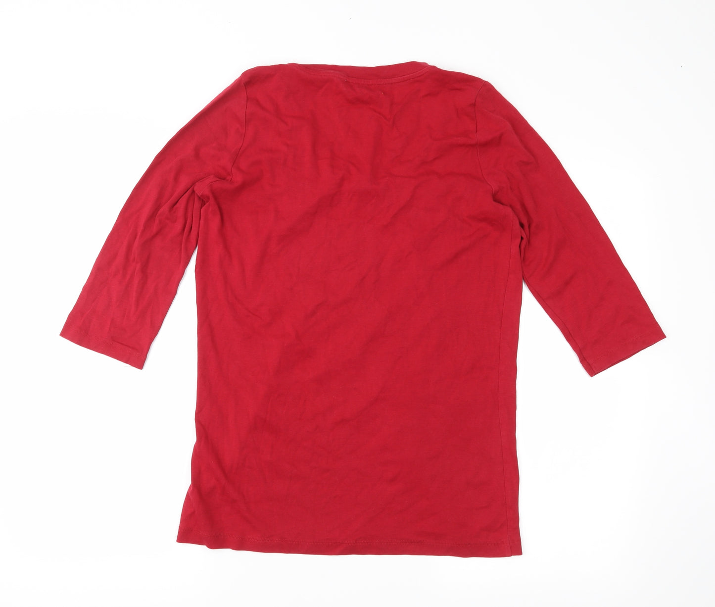 Cherokee Womens Red  Jersey Basic T-Shirt Size 18