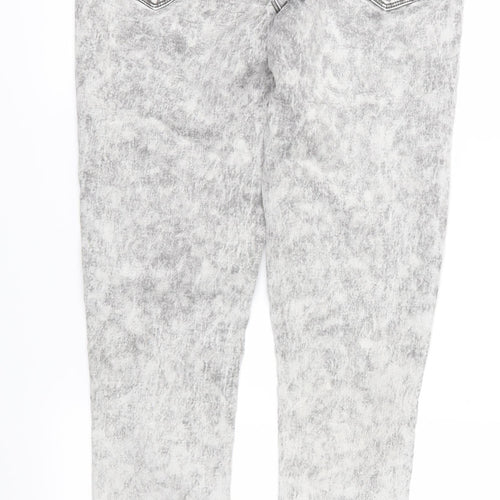 F&F Womens Grey  Denim Skinny Jeans Size 12 L29 in