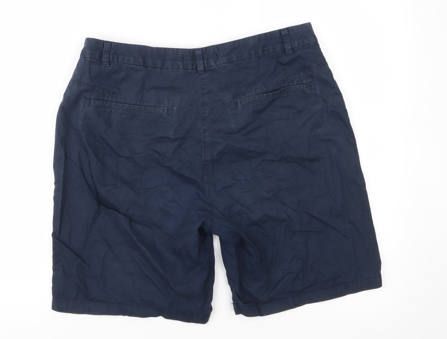 Marks and Spencer Womens Blue   Chino Shorts Size 12